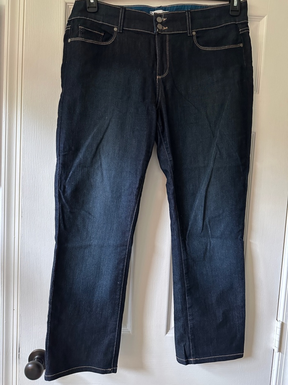 PAIGE Dark Indigo Boot Cut Jeans